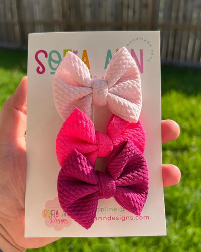Solid Color Trio (Pinks)