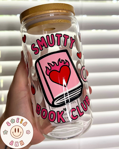 Smutty Book Club Glass Tumbler
