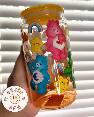Carebears Glass Tumblers