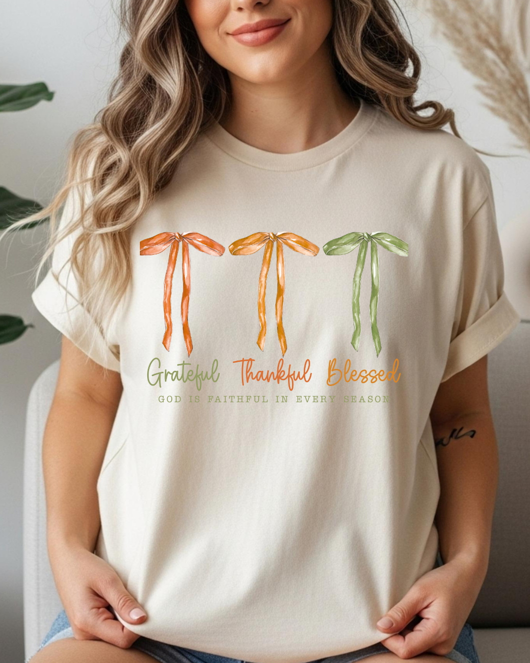 Grateful. Thankful. Blessed Tee