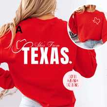 Load image into Gallery viewer, She's from Texas Long Sleeve Tshirt