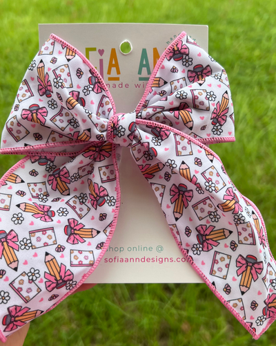 Pencil Coquette Fabric bow