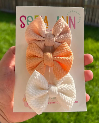Solid Color Trio (Peaches)