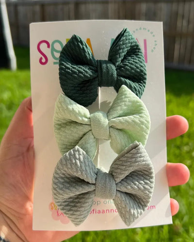 Solid Color Trio (Greens)