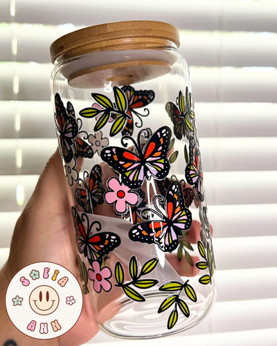Mariposa Glass Tumbler
