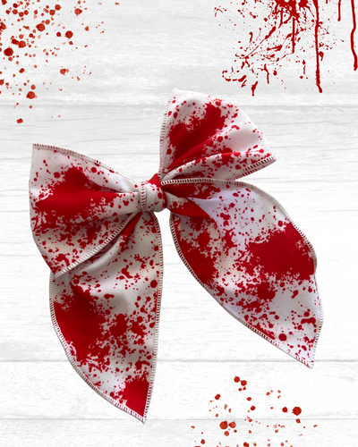 Splatter Fabric Bow