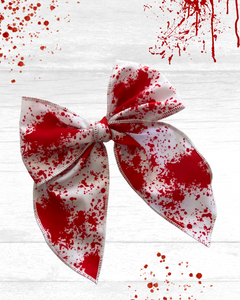Splatter Fabric Bow