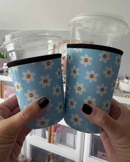 Blue Daisies Coffee Sleeve