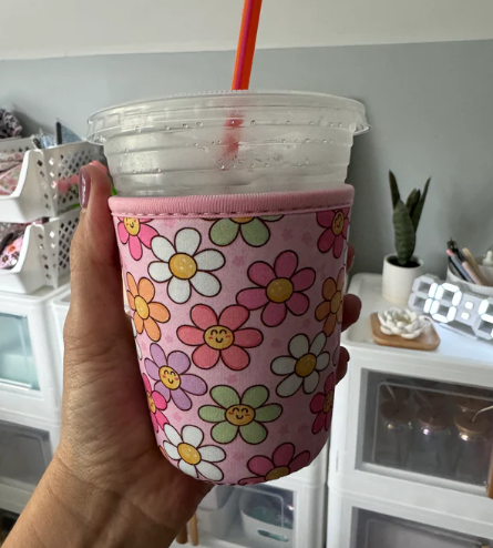 Happy Flowers Coffee Sleeve