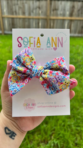 Care Bear Fabric Bow