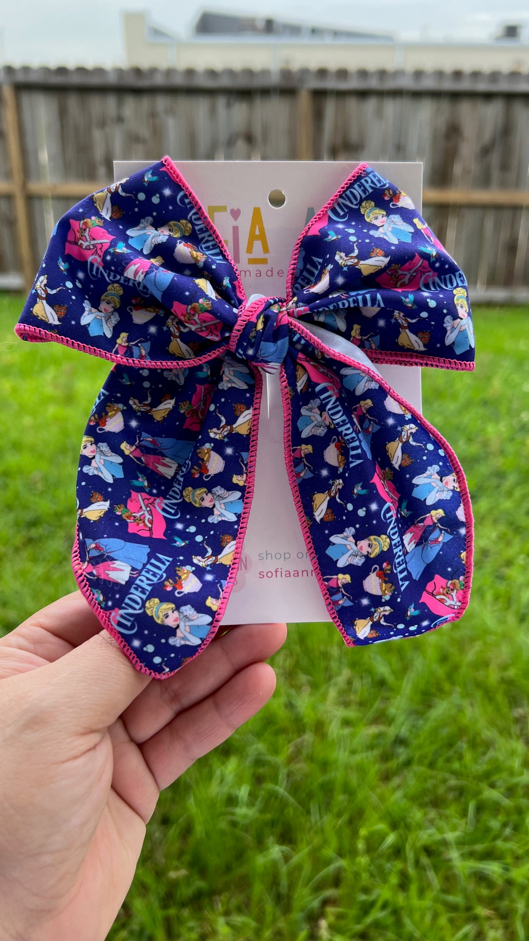 Cinderella Fabric Bow