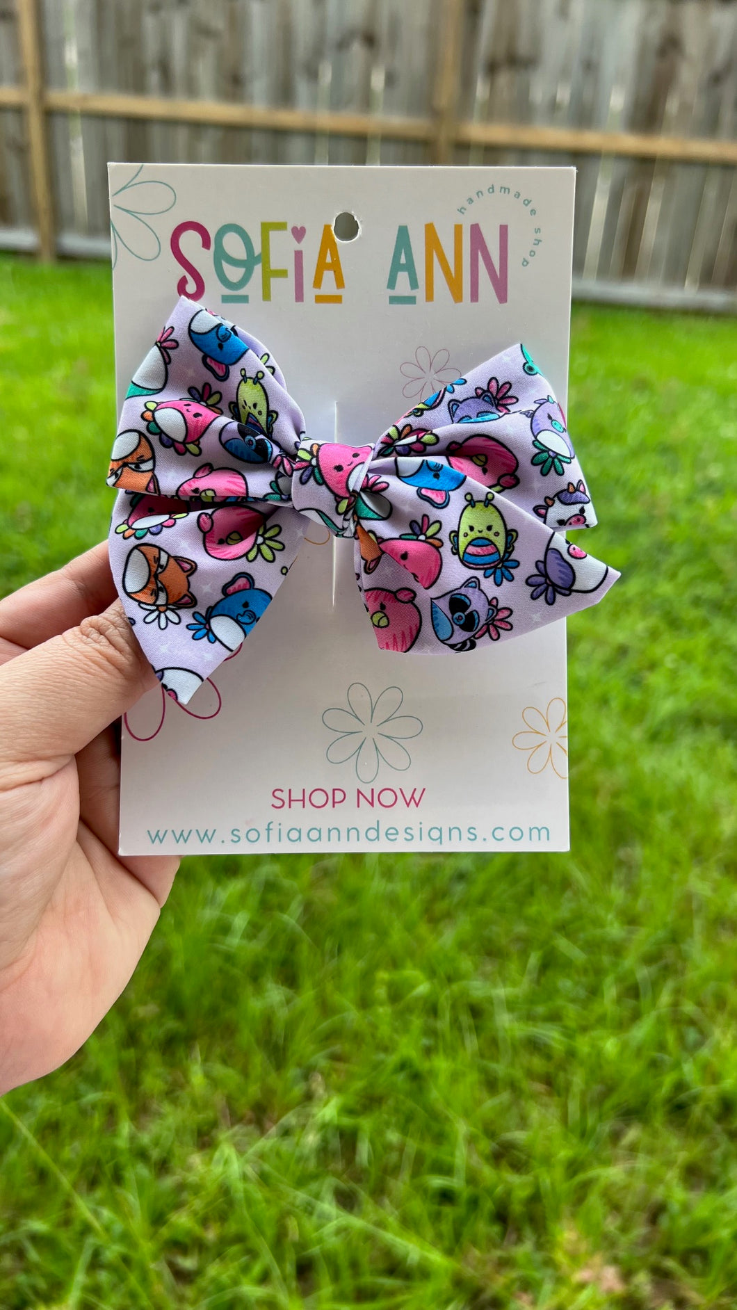 Squishmallows Fabric Bow