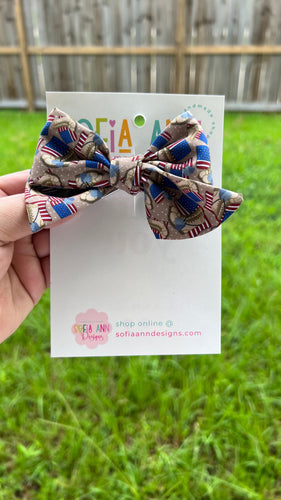Patriot fabric bow