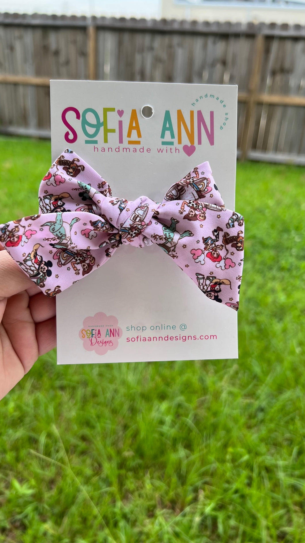 Toy Story fabric Bow