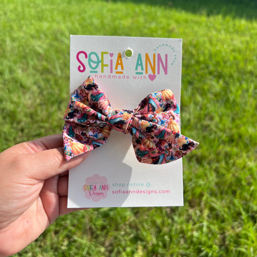 Princesses fabric bow