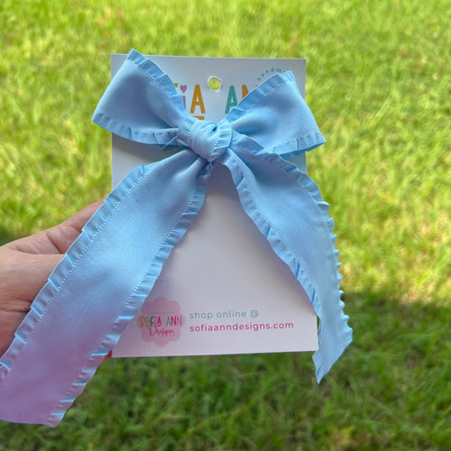 Baby Blue Coquette Bow