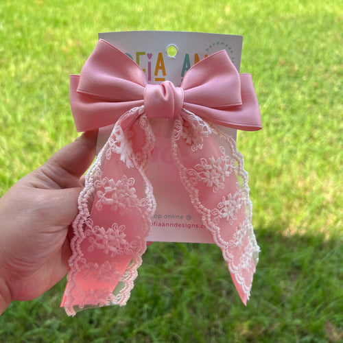 Lace Coquette Bow