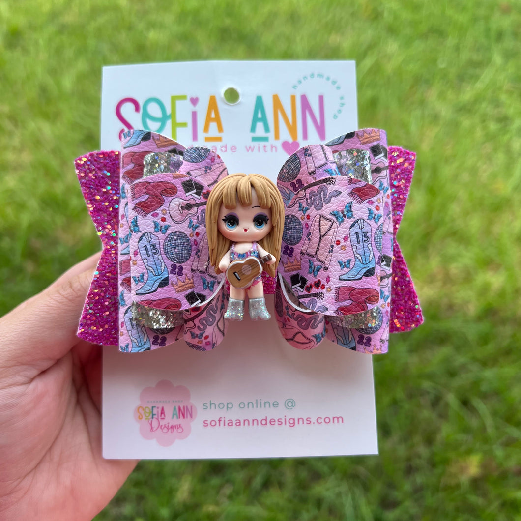 Swiftie Faux Leather Bow